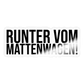 Runter vom Mattenwagen - Sticker - Transparent glänzend