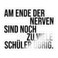 Zu viele Schüler - Sticker - Transparent glänzend