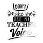 Teacher Voice - Sticker - Transparent glänzend