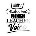 Teacher Voice - Sticker - Transparent glänzend