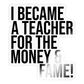 Money & Fame! - Sticker - Transparent glänzend