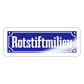 Rotstiftmilieu - Sticker - Weiß glänzend