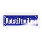 Rotstiftmilieu - Sticker - Transparent glänzend