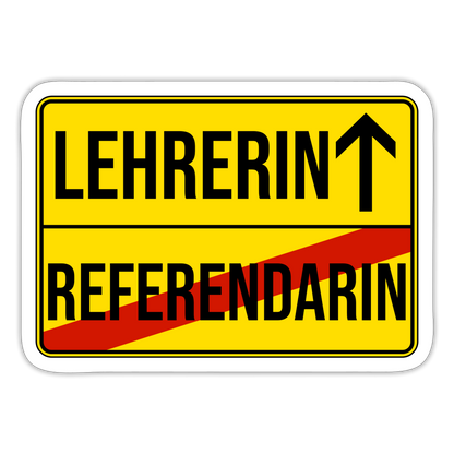 Lehrerin - Sticker - Mattweiß