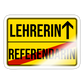 Lehrerin - Sticker - Weiß glänzend