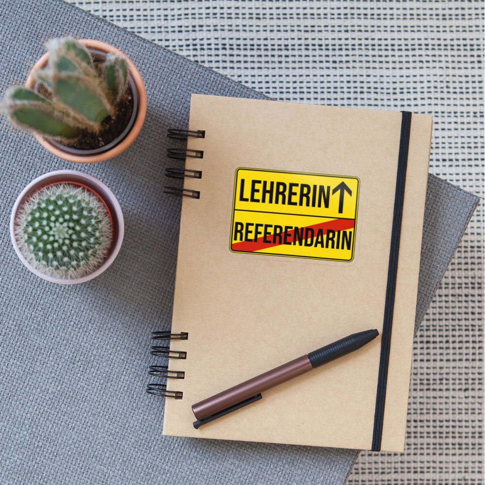 Lehrerin - Sticker - Transparent glänzend