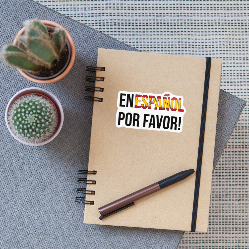 en español por favor - Weiß glänzend