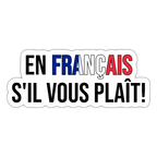en francais s'il vous plait - Sticker - Mattweiß