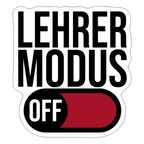 Lehrer Modus off - Sticker - Mattweiß