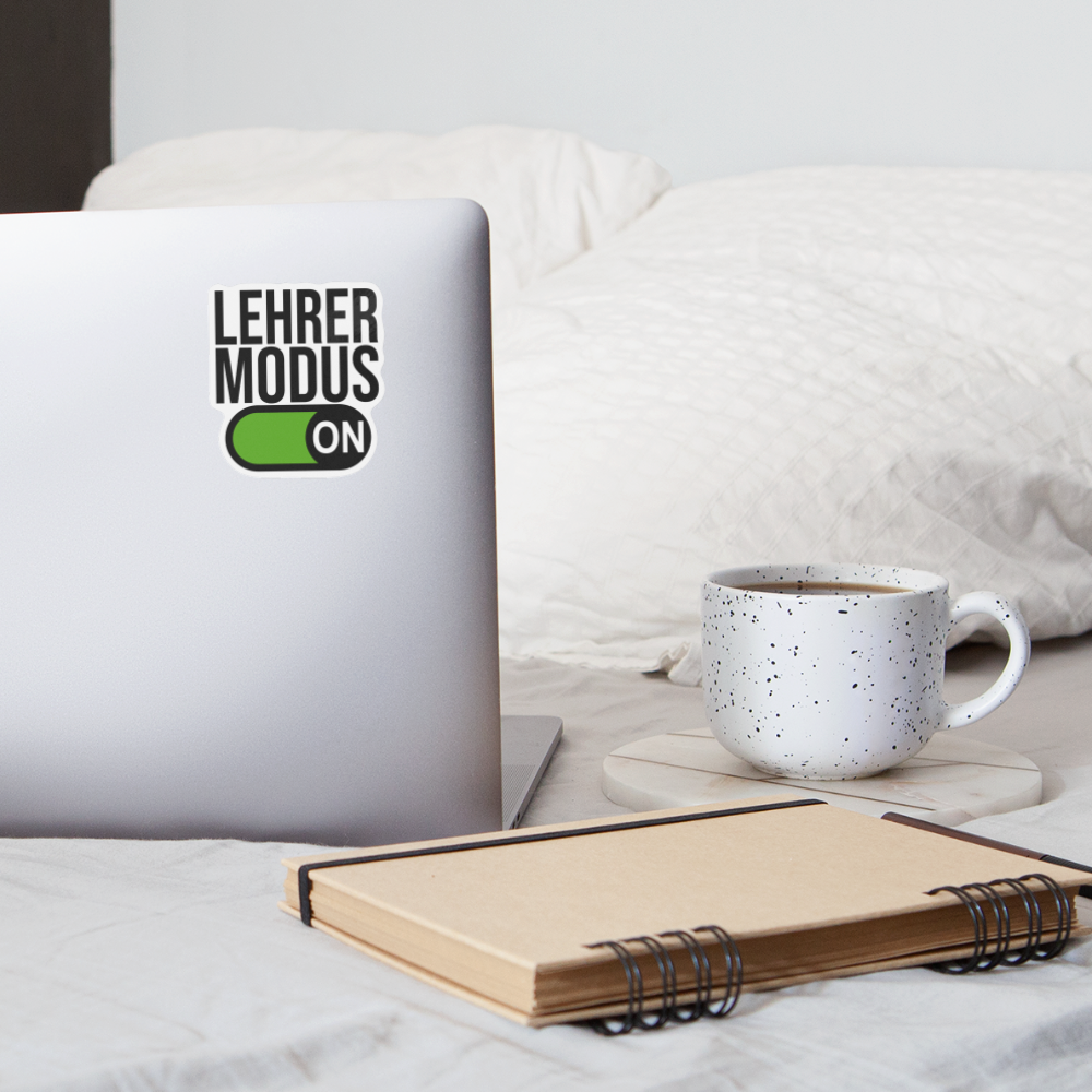 Lehrer Modus on - Sticker - Mattweiß