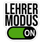 Lehrer Modus on - Sticker - Mattweiß