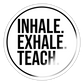 Inhale Exhale Teach - Sticker - Weiß glänzend