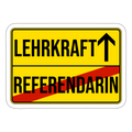 Lehrkraft - Sticker - Mattweiß