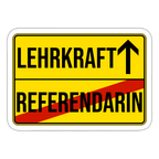 Lehrkraft - Sticker - Mattweiß