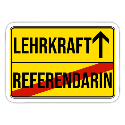Lehrkraft - Sticker - Mattweiß