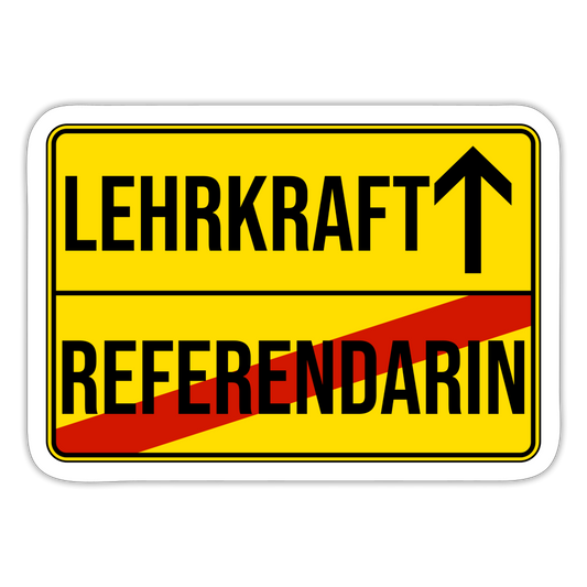 Lehrkraft - Sticker - Mattweiß