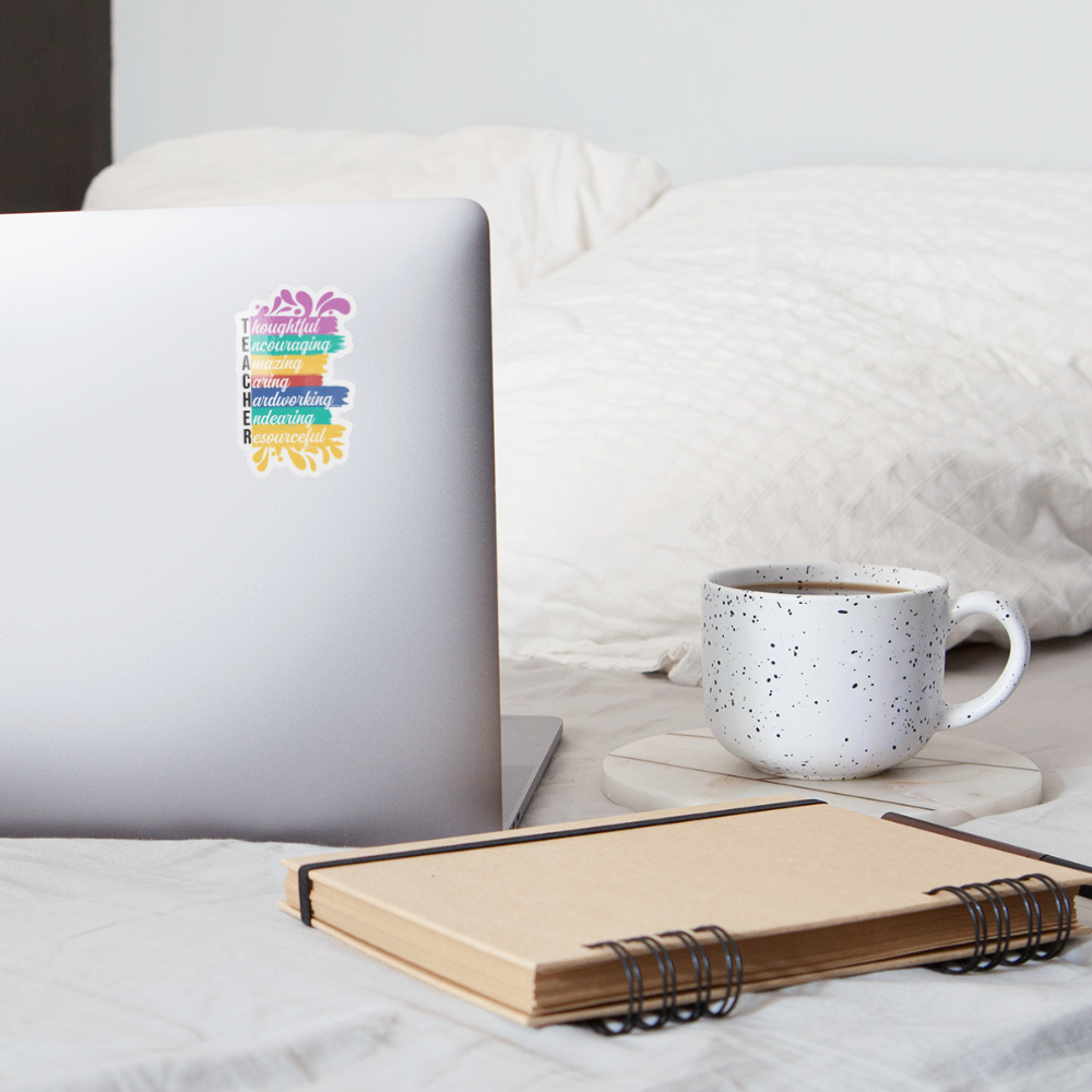 TEACHER - Sticker - Weiß glänzend