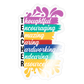 TEACHER - Sticker - Transparent glänzend