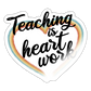 Heartwork - Sticker - Weiß glänzend