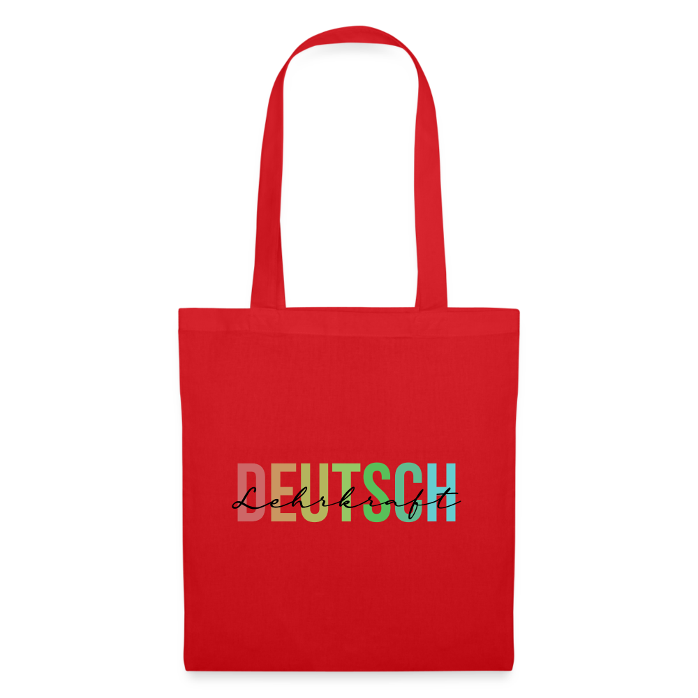 Deutsch Lehrkraft - Stoffbeutel - Rot